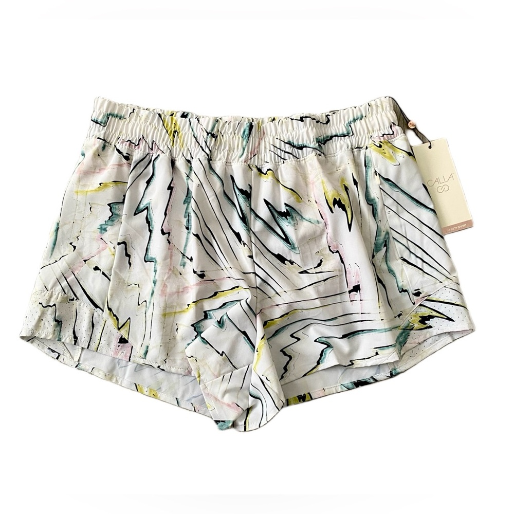 Calia Women's Mid-Rise Infinity Running Shorts 3” Dance Multi Size Small